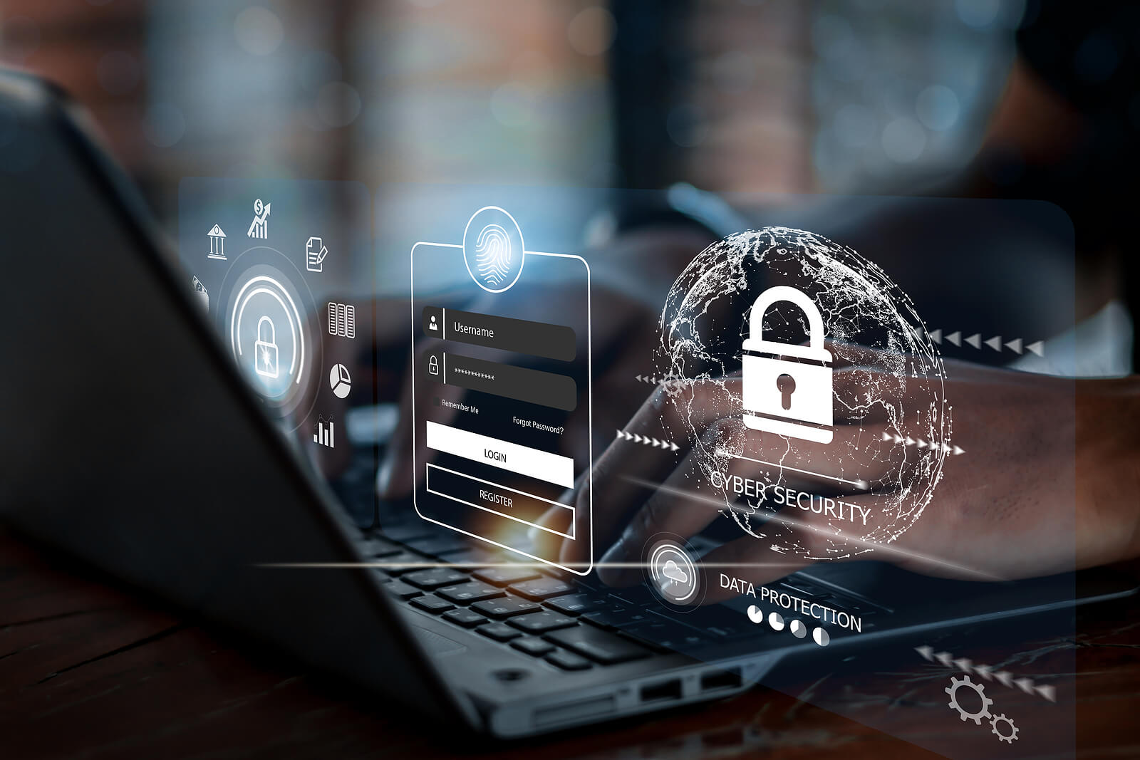 Cybersecurity stats infographic